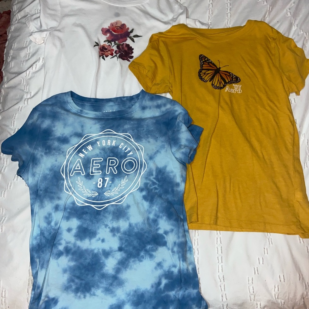 3 pack of aeropostale crew necks